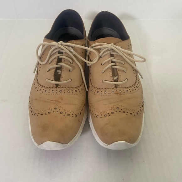 Cole Haan women's 9 ZeroGrand suede leather lightweight wingtip oxfords EUC - Picture 3 of 11
